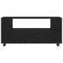 Mueble TV ruedas madera ingeniería roble negro 102x34,5x43cm de , Muebles TV - Ref: Foro24-862479, Precio: 97,99 €, Descuento: %