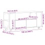 Mueble TV ruedas madera ingeniería roble negro 102x34,5x43cm de , Muebles TV - Ref: Foro24-862479, Precio: 97,99 €, Descuento: %