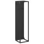 Leñero negro 25x25x100 cm Acero laminado en frío de , Bolsas y soportes de leña - Ref: Foro24-864267, Precio: 58,13 €, Descue...