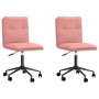 Sillas de comedor 2 unidades cuero sintético rosa de , Sillas de comedor - Ref: Foro24-3315426, Precio: 120,02 €, Descuento: %