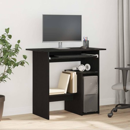Escritorio roble negro 80x45x74 cm madera de ingeniería de , Escritorios - Ref: Foro24-862007, Precio: 83,97 €, Descuento: %