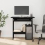 Escritorio roble negro 80x45x74 cm madera de ingeniería de , Escritorios - Ref: Foro24-862007, Precio: 83,97 €, Descuento: %