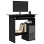 Escritorio roble negro 80x45x74 cm madera de ingeniería de , Escritorios - Ref: Foro24-862007, Precio: 83,97 €, Descuento: %