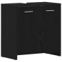 Mueble de baño para lavabo de madera de roble negro 60x33x60 cm de , Muebles de baño - Ref: Foro24-862013, Precio: 52,24 €, D...
