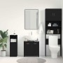 Mueble de baño para lavabo de madera de roble negro 60x33x60 cm de , Muebles de baño - Ref: Foro24-862013, Precio: 52,24 €, D...
