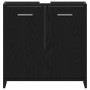 Mueble de baño para lavabo de madera de roble negro 60x33x60 cm de , Muebles de baño - Ref: Foro24-862013, Precio: 52,24 €, D...