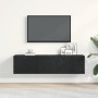 Mueble de TV de madera de roble negro 120x30x30,5 cm de , Muebles TV - Ref: Foro24-862011, Precio: 80,02 €, Descuento: %