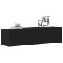 Mueble de TV de madera de roble negro 120x30x30,5 cm de , Muebles TV - Ref: Foro24-862011, Precio: 80,02 €, Descuento: %