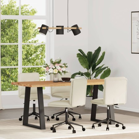 Sillas de comedor 4 unidades cuero sintético color crema de , Sillas de comedor - Ref: Foro24-3315690, Precio: 231,72 €, Desc...