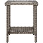 Sofá de jardín en forma de L con mesa y cojines ratán PE gris de , Sofás de exterior - Ref: Foro24-4103874, Precio: 293,62 €,...