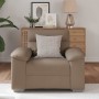 Sillón cuero sintético color capuchino 60 cm de , Sofás - Ref: Foro24-4105330, Precio: 171,30 €, Descuento: %