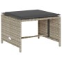 Set de muebles de jardín 5 pzas y cojines apilables gris claro de , Sofás de exterior - Ref: Foro24-4104168, Precio: 265,23 €...