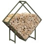 Leñero verde oliva 80x25x80 cm Acero laminado en frío de , Bolsas y soportes de leña - Ref: Foro24-864286, Precio: 34,98 €, D...