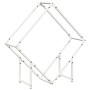 Leñero blanco 80x25x80 cm Acero laminado en frío de , Bolsas y soportes de leña - Ref: Foro24-864284, Precio: 34,38 €, Descue...