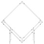 Leñero blanco 80x25x80 cm Acero laminado en frío de , Bolsas y soportes de leña - Ref: Foro24-864284, Precio: 34,38 €, Descue...