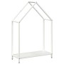 Leñero blanco 60x25x90 cm Acero laminado en frío de , Bolsas y soportes de leña - Ref: Foro24-864308, Precio: 39,59 €, Descue...