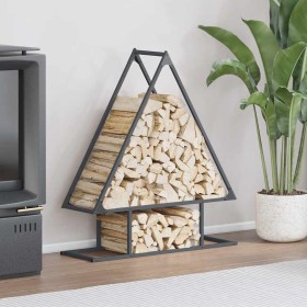 Leñero antracita 80x25x90 cm Acero laminado en frío de , Bolsas y soportes de leña - Ref: Foro24-864317, Precio: 38,53 €, Des...