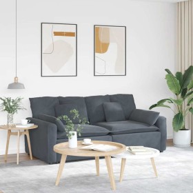 Sofá modular con cojines gris oscuro de , Unidades para sofás seccionales - Ref: Foro24-3321130, Precio: 476,36 €, Descuento: %