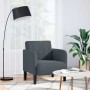 Sillón con reposabrazos Terciopelo Gris Oscuro 54 cm de , Sillones - Ref: Foro24-4100579, Precio: 113,14 €, Descuento: %