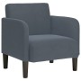 Sillón con reposabrazos Terciopelo Gris Oscuro 54 cm de , Sillones - Ref: Foro24-4100579, Precio: 113,14 €, Descuento: %