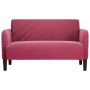 Sofá Loveseat rojo vino 109 cm terciopelo de , Sofás - Ref: Foro24-4100591, Precio: 166,98 €, Descuento: %