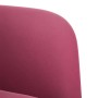 Sofá Loveseat rojo vino 109 cm terciopelo de , Sofás - Ref: Foro24-4100591, Precio: 166,98 €, Descuento: %