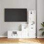 Muebles de TV 4 uds. con almacenaje "ODDA" blanco madera pino de , Muebles TV - Ref: Foro24-3365381, Precio: 231,99 €, Descue...