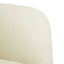 Sillón con reposabrazos en terciopelo color crema 54 cm de , Sillones - Ref: Foro24-4100585, Precio: 111,45 €, Descuento: %