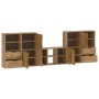 Muebles de TV 5 uds. con almacenaje "ODDA" madera maciza pino de , Muebles TV - Ref: Foro24-3365374, Precio: 277,24 €, Descue...
