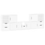 Muebles de TV 5 uds. con almacenaje "ODDA" blanco madera pino de , Muebles TV - Ref: Foro24-3365383, Precio: 295,20 €, Descue...