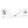 Muebles de TV 5 uds. con almacenaje "ODDA" blanco madera pino de , Muebles TV - Ref: Foro24-3365383, Precio: 295,20 €, Descue...