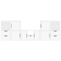 Muebles de TV 5 uds. con almacenaje "ODDA" blanco madera pino de , Muebles TV - Ref: Foro24-3365383, Precio: 295,20 €, Descue...