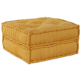 Puf modular de tela amarillo 70x70x36 de , Cojines para sillas y sofás - Ref: Foro24-4019039, Precio: 126,45 €, Descuento: %