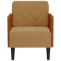 Sillón con reposabrazos de terciopelo marrón 55 cm de , Sillones - Ref: Foro24-4100598, Precio: 145,31 €, Descuento: %