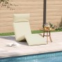Tumbona plegable color crema 175x54x8,5 cm Tejido Oxford de , Tumbonas - Ref: Foro24-4019748, Precio: 106,47 €, Descuento: %