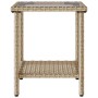 Sofá de jardín en forma de L con mesa y cojines ratán PE beige de , Sofás de exterior - Ref: Foro24-4103876, Precio: 270,63 €...
