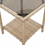 Sofá de jardín en forma de L con mesa y cojines ratán PE beige de , Sofás de exterior - Ref: Foro24-4103876, Precio: 270,63 €...