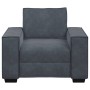 Sillón de terciopelo gris oscuro 60 cm de , Sofás - Ref: Foro24-4105001, Precio: 203,07 €, Descuento: %