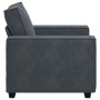 Sillón de terciopelo gris oscuro 60 cm de , Sofás - Ref: Foro24-4105001, Precio: 203,07 €, Descuento: %