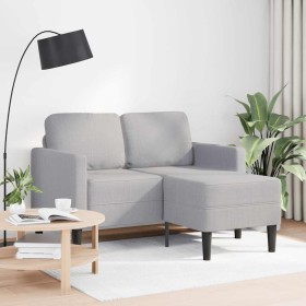 Sofá de 2 plazas con chaise longue en forma L gris nube 125 cm de , Sofás - Ref: Foro24-4107067, Precio: 231,04 €, Descuento: %