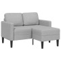 Sofá de 2 plazas con chaise longue en forma L gris nube 125 cm de , Sofás - Ref: Foro24-4107067, Precio: 231,04 €, Descuento: %