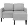 Sofá de 2 plazas con chaise longue en forma L gris nube 125 cm de , Sofás - Ref: Foro24-4107067, Precio: 231,04 €, Descuento: %