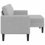 Sofá de 2 plazas con chaise longue en forma L gris nube 125 cm de , Sofás - Ref: Foro24-4107067, Precio: 231,04 €, Descuento: %