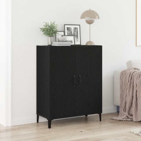 Aparador de madera de roble negro 69,5x34x90 cm de , Aparadores - Ref: Foro24-862093, Precio: 88,26 €, Descuento: %