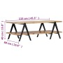 Mesa de centro madera maciza de mango 115x60x40 cm en Mesas de centro | Comprar online en Foru.es