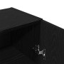 Aparador de madera de roble negro 69,5x34x90 cm de , Aparadores - Ref: Foro24-862093, Precio: 88,26 €, Descuento: %