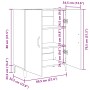 Aparador de madera de roble negro 69,5x34x90 cm de , Aparadores - Ref: Foro24-862093, Precio: 88,26 €, Descuento: %
