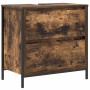 Mueble de baño con lavabo y cajones roble ahumado 60x34,5x60 cm de , Tocadores de baño - Ref: Foro24-861884, Precio: 66,37 €,...