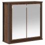 Mueble de baño de pared con espejo roble marrón 60x21x60 cm de , Tocadores de baño - Ref: Foro24-861901, Precio: 67,45 €, Des...
