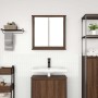 Mueble de baño de pared con espejo roble marrón 60x21x60 cm de , Tocadores de baño - Ref: Foro24-861901, Precio: 67,45 €, Des...